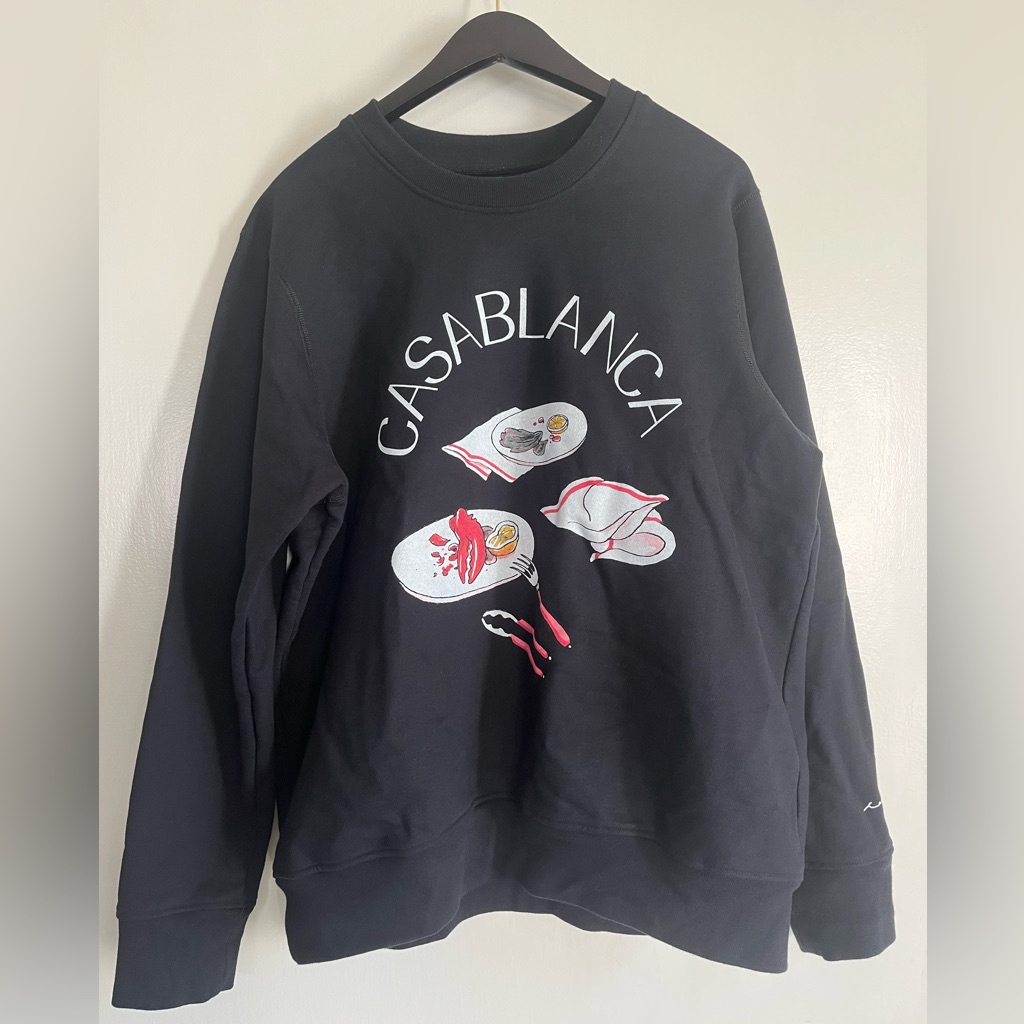 Casablanca Lobster Crewneck Sweater. Xl.